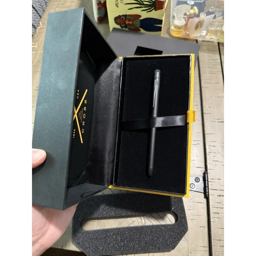 CROSS TECH3+ Satin Black Multi Function Pen Stylus + 3 Refills‎